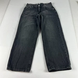 Levi's Silver Tab Jeans Kids 8 Reg Stay Loose Fit Black Faded Cotton Denim - Picture 1 of 22