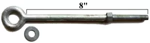 Augenschrauben Sixpack 3/8" x 8" gesenkgeschmiedet feuerverzinkt Augbolzen - Bild 1 von 6
