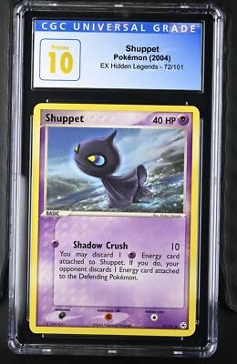 2004 Pokemon EX Hidden Legends Shuppet #72 CGC 10 PRISTINE LOW POP - Image 1 of 2