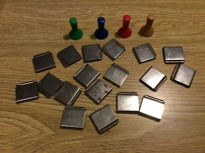 Juego de mesa vintage 1974 THE INVENTORS repuesto - clips de reclamación de pacientes, mudanzas Foto 1 de 4