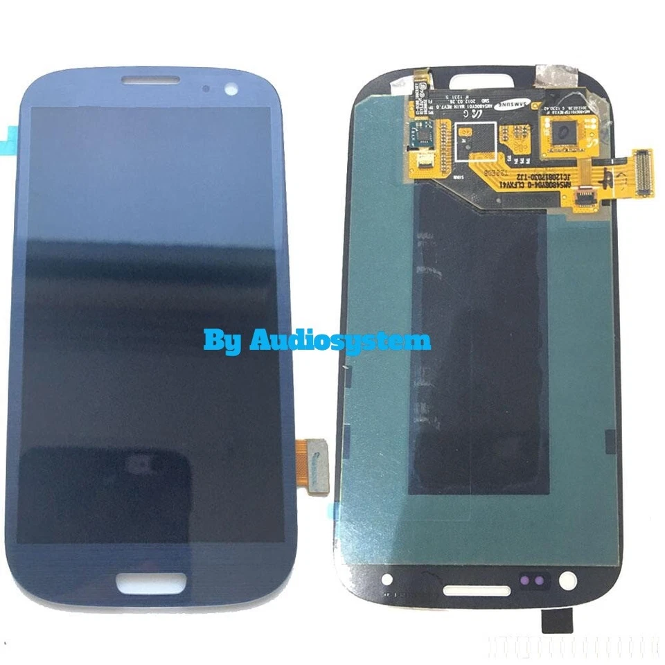 DISPLAY LCD+ VETRO TOUCH SCREEN SAMSUNG GALAXY S3 NEO GT i9301 BLU BLUE SCHERMO - Immagine 1 di 1