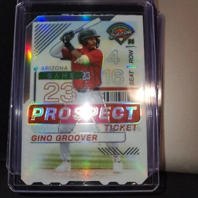 2024 PANINI PROSPECTS REFRACTOR #46 GINO GROOVER RC DIE-CUT 19/54 -DIAMONDBACKS - Image 1 of 4