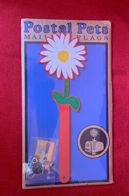 Postal Pets Mailbox Flag - Daisy Flower Steel Flag on Mail Box Made in USA, VTG - Image 1 of 4