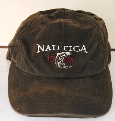 Chapéu de peixe bordado vintage Nautica - Imagem 1 de 4