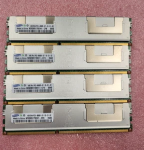 Samsung 16GB (4x 4GB) 4Rx8 PC3-8500R DDR3-1066Mz ECC Server RAM M393B5170EH1-CF8 - Picture 1 of 1