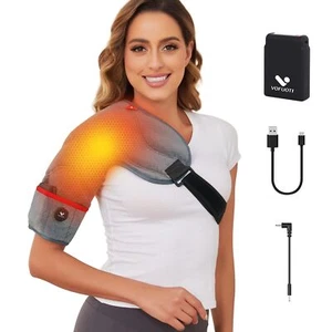 VOFUOTI MAX Heated Shoulder Brace, Weighted Shoulder Heating Pad with Battery, - Picture 1 of 7