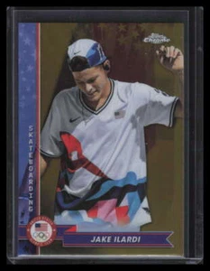 2024 Topps Cromo U.S. Olimpico Paralimpico Oro Rifrattore 81 Jake Ilardi 21/50 - Foto 1 di 2
