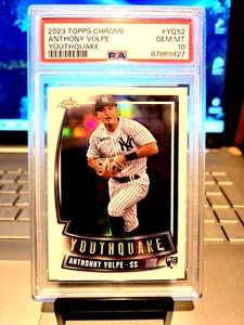 2023 Topps Chrome Anthony Volpe Youthquake Rookie #YQ52 Gem Mt 10 " Yankee Stud" - Picture 1 of 9