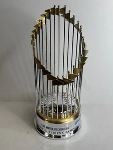Walker Buehler & Dave Roberts Signed 2020 Dodgers World Series Trophy PSA - Picture 1 of 4