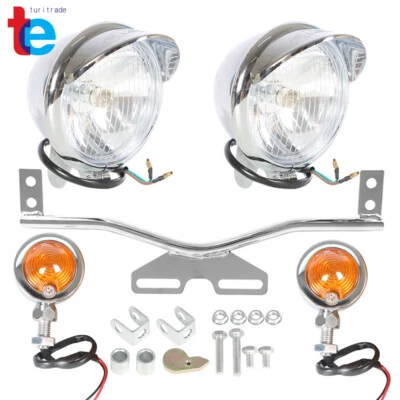 Passing Turn Signal Lamp Driving Fog Spot Light Bar Set For Honda Motorcycle new - Image 1 of 4