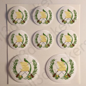 Pegatinas Guatemala Abrigo de Brazos Gel Cúpula Resina 3D Guatemala Vinilo Calcomanía - Imagen 1 de 1