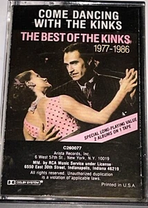 Come Dancing With The Kinks The Best Of The Kinks 1977-1986 Rock Cassette 1K23 - Imagen 1 de 4