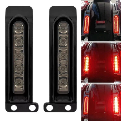 Luz LED de soporte de llenado de alforja para Harley Road King Glide Ultra FLTRU 14-24 Foto 1 de 4