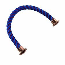 24mm Blue Softline Barrier Rope Wormed In Red x 2.5m c/w Copper Cup Ends