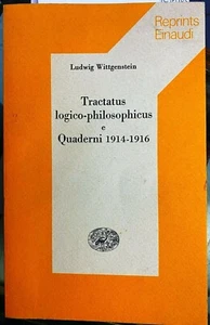 (Filosofia) L. Wittgenstein- TRACTATUS LOGICO-PHILOSOPHICUS E QUADERNI 1914-1916 - Imagen 1 de 1