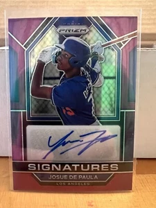 2023 Prizm Baseball Purple Signatures Auto Josue De Paula /99 Rookie RC Dodgers - Bild 1 von 2