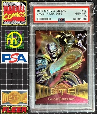 Marvel Metal 1995 - #46 Ghost Rider 2099 - PSA 10 GEMA como nuevo Foto 1 de 4