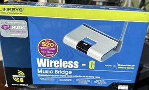 Cisco Linksys WMB54G Wireless G Music Bridge 2.4 Ghz 802.11g Open Box  Complete! - Picture 1 of 2