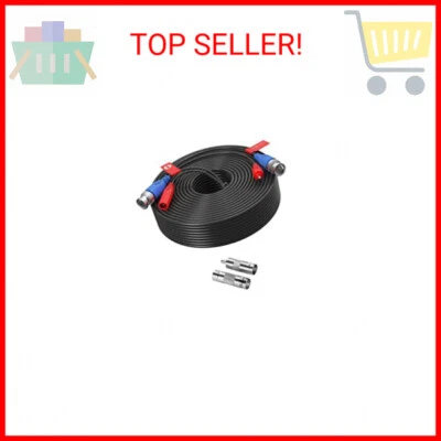 ZOSI 100ft(30M) All-in-One CCTV Video Power Cables,BNC Extension Security Wire C - Image 1 of 2