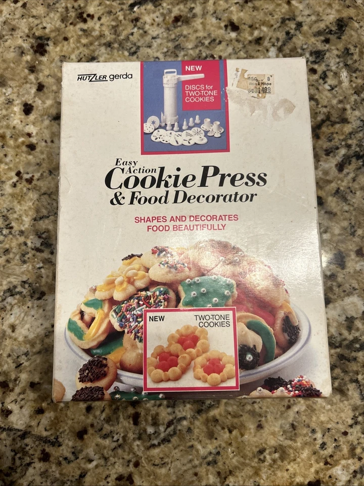 Винтажный пресс для печенья и декоратор продуктов Hutzler Gerda Easy Action — полный комплект - Изображение 1 из 4