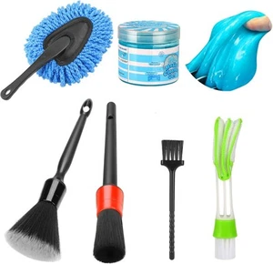 Luscinum Car Interior Duster Detailing Cleaning Gel Brushes Kit, - Picture 1 of 7
