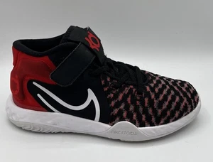 Nike KD Trey 5 viii Boys Kid Athletic Shoes Size 3 Y Red Black CW 1064-002 - EUC - Picture 1 of 8
