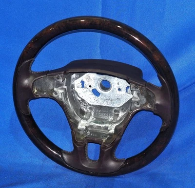 2011-2018 Bentley Flying Spur GT GTC Steering Wheel Brown Leather & Wood OEM - Image 1 of 4