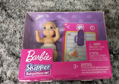 2018 Barbie Skipper Babysitters Inc Blonde Hair BABY DOLL with Accessories NIB - Image 1 of 2