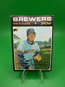1971 Topps - Lew Krausse #372. Brewers. E29 - Picture 1 of 2