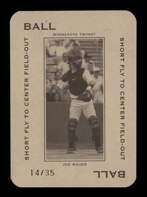 Donruss: Joe Mauer Ball 2005 vuelo corto a campo DC/35 casi nuevo-como nuevo o mejor Foto 1 de 2