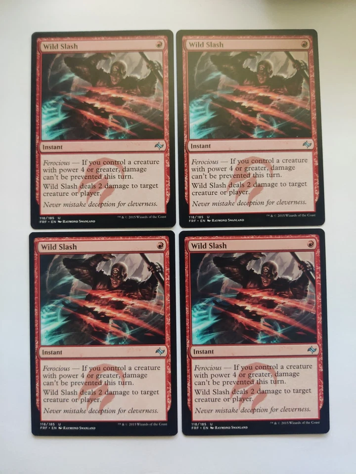 Wild Slash x 4 Fate Reforged Regular Playset MTG - Image 1 of 1