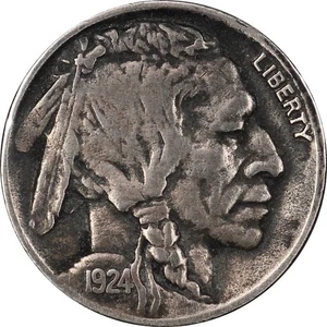 1924-D Very Fine VF Buffalo Nickel, Semi-Key Date, Start at 99c No Reserve! - Picture 1 of 3