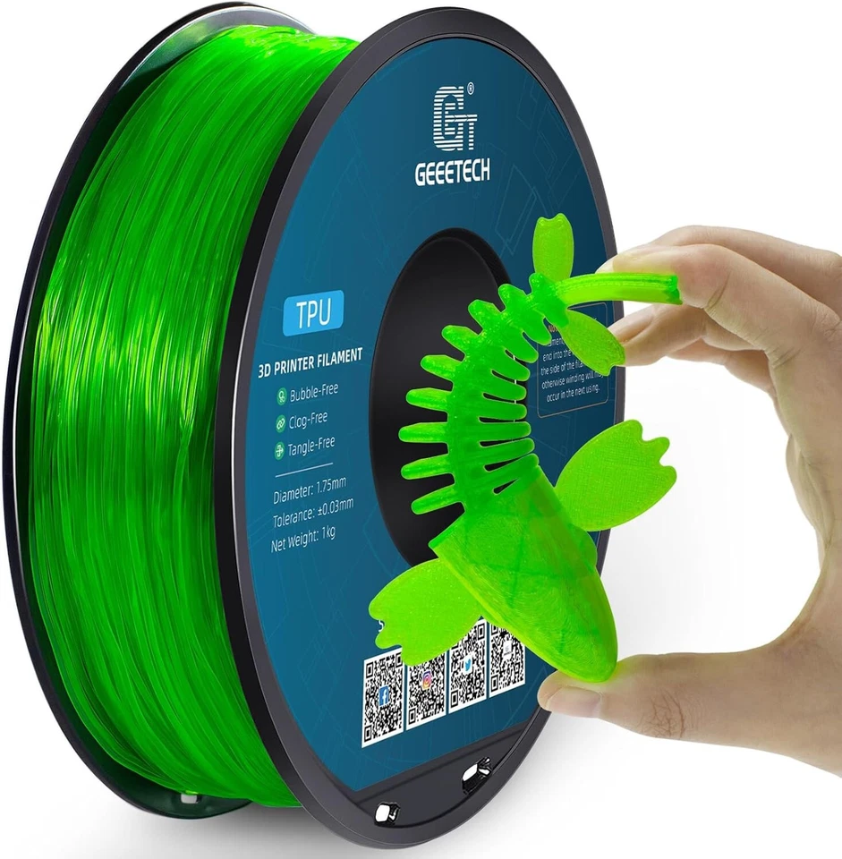 [Compre 3 y obtenga 2 gratis] Filamento de impresora 3D Geeetech PLA PETG SEDA ABS + TPU 1,75 mm 1 kg Foto 1 de 4