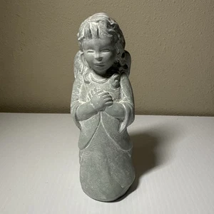 Isabel Bloom 2001 Bluish Gray 7" Angel Sculpture Signed - Picture 1 of 5