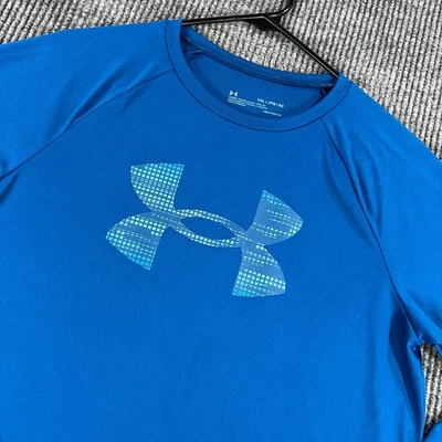 Camisa Under Armour Niños XL Extra Grande Azul Manga Larga Suelta Equipo de Calce Térmico Foto 1 de 4
