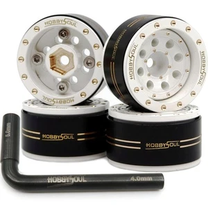 HOBBYSOUL Desplazamiento Ajustable 1.0 Ruedas Beadlock Llantas Latón Desplazamiento Negativo 44... - Imagen 1 de 6
