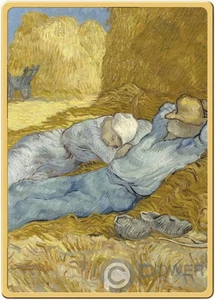 Moneda de oro de 1/500 OZ 1$ TOKELAU 2022 obras maestras de Vincent FARMERS RESTING - Imagen 1 de 3