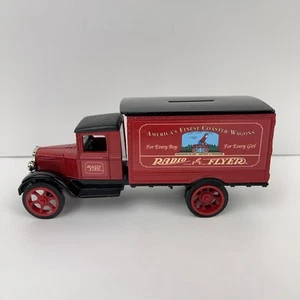 Ertl 1931 Hawkeye Radio Flyer Red Delivery Truck Bank With Key - Picture 1 of 9
