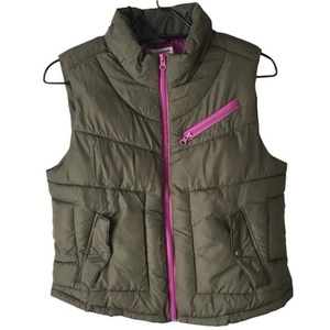 Arizona Jean Co. Girl's XXL, Olive Green Puffer Vest (100% Polyester) - Picture 1 of 7