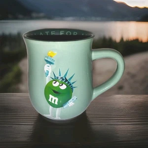M&M's World NYC Statue of Liberty Chocolate For All Green Ceramic2024Coffee Mug  - Picture 1 of 6