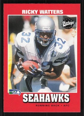 2001 Upper Deck Vintage #156 Ricky Watters Card TCCCX - Image 1 of 2