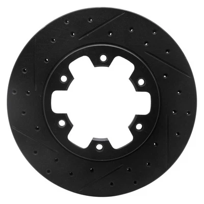 For Nissan 720 83-85 DFC Premium Drilled & Slotted Front Driver Side Brake Rotor - Imagem 1 de 4