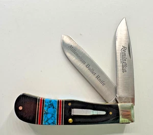 Remington Santa Fe Stoneworks Millennium Bullet R1128 Knife-Trapper-2000-eb - Picture 1 of 5