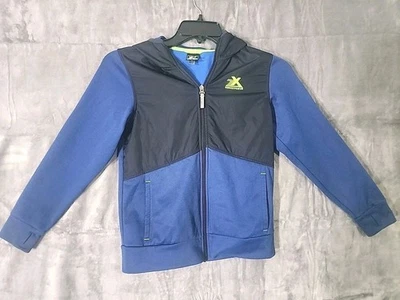     JacketBoys ZeroXposur Hooded Jacket Coat Black Blue  Boys Youth Size M-10/12 - Image 1 of 4