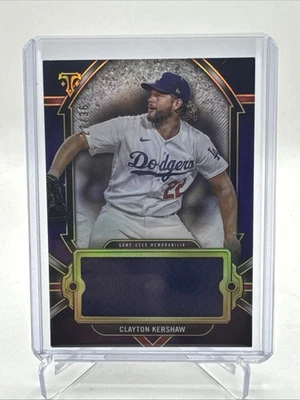 2024 Topps Triple Threads Jumbo Juego Usado Uniforme Reliquia Clayton Kershaw/36 Foto 1 de 3
