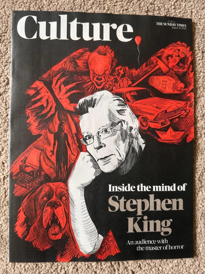 THE SUNDAY TIMES CULTURE MAGAZINE 31st August 2025 31/8/25 Stephen King - Image 1 of 2