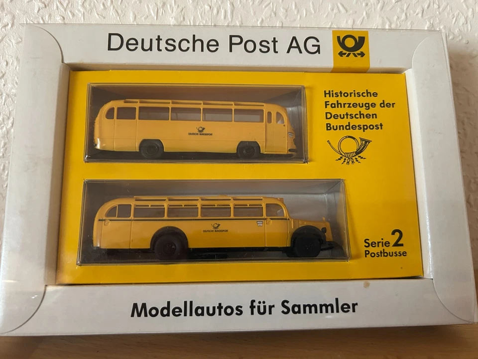 1:87 Brekina PKW Modellauto Deutsche Post Set  Serie 2 OVP  Postbus - Bild 1 von 1