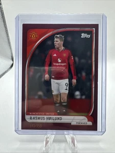 Rasmus Hojlund 2025 Topps Manchester United Red /350 - Picture 1 of 1