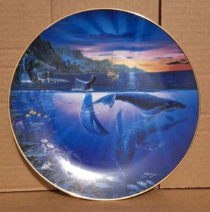 Collectible Plate - Rhapsody of Hope / Enchanted Seascapes by Hamilton (1994) - Picture 1 of 2