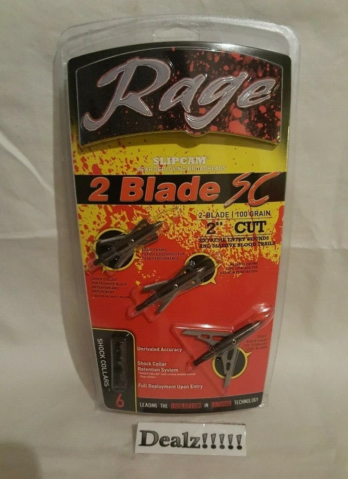 Rage R61000 Broadhead with Shock Collar